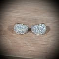 Gemini Two-Tone Pave Hoop
