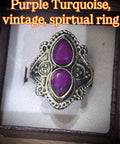 Purple Turquoise Vintage Ring