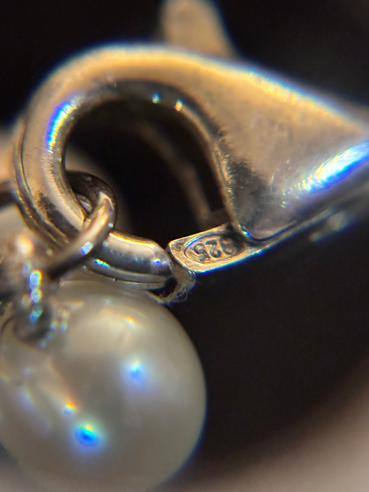 White Vintage Fresh Water Pearls with genuine gemstones|
