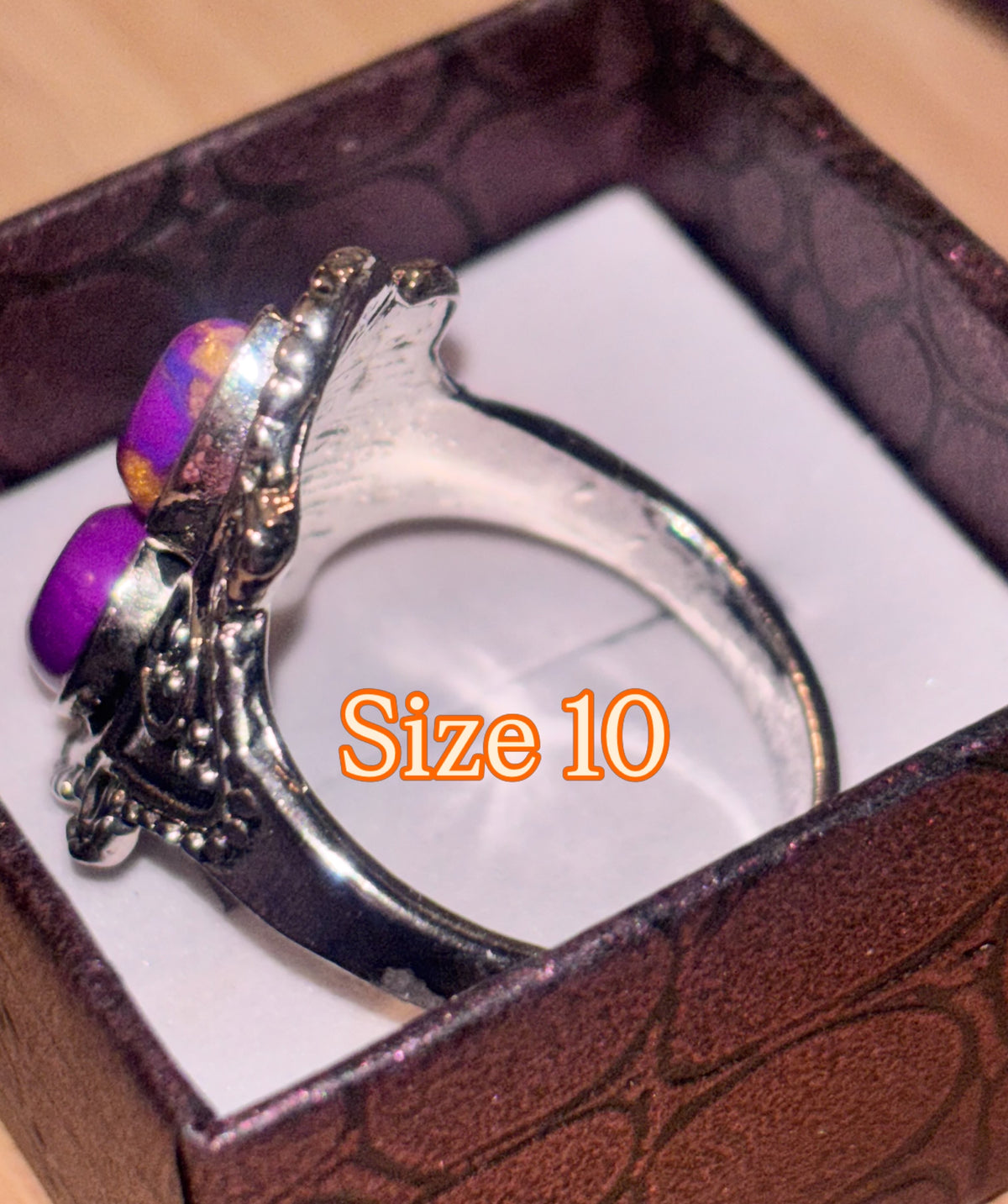 Purple Turquoise Vintage Ring