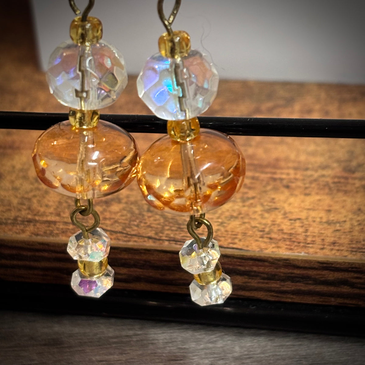 ✨ Golden Champagne – A Little Treasure Renewed Earrings